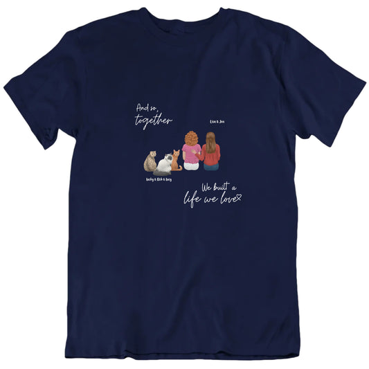 Together Life With Cats Custom Gay Pride Love LGBT T Shirt