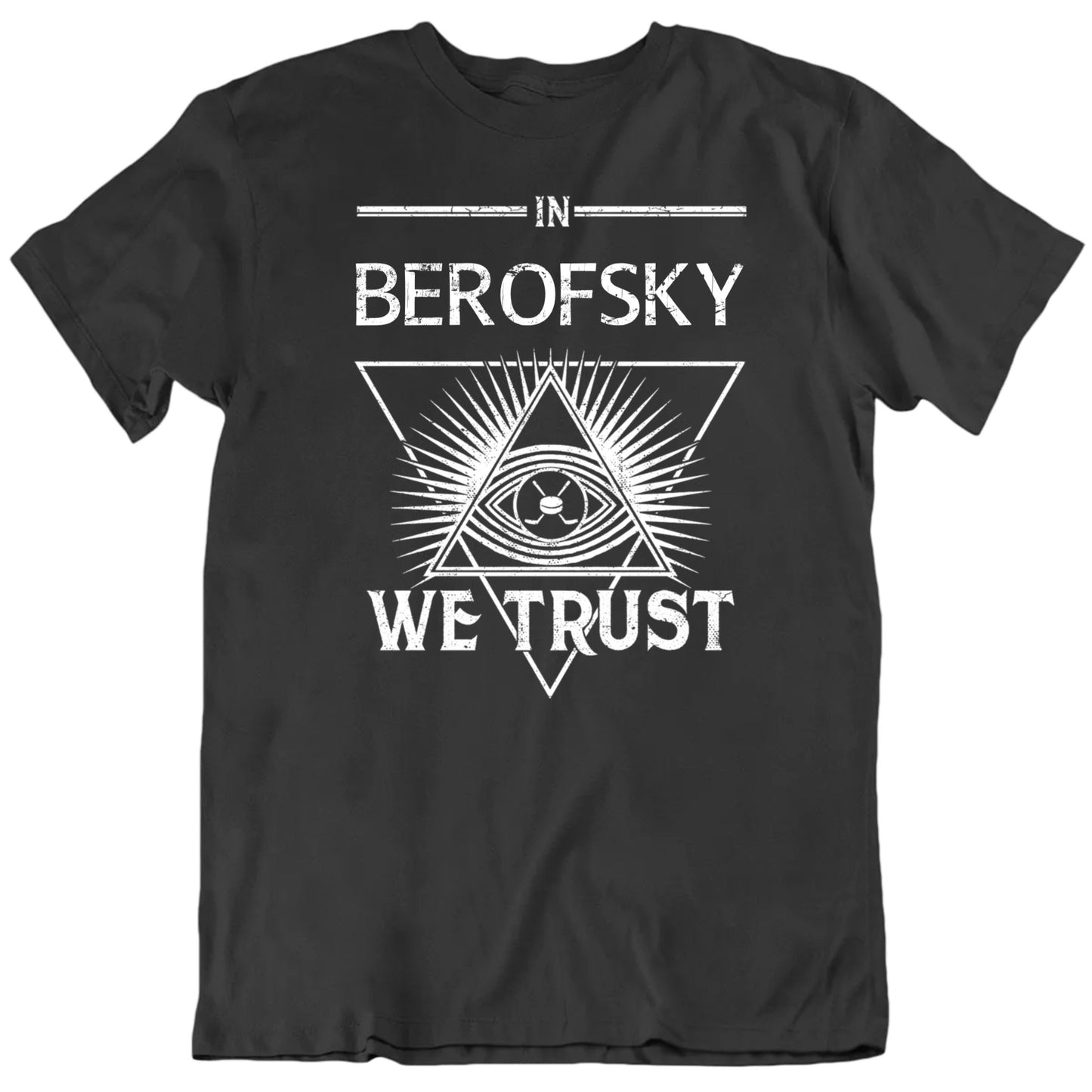 Customizable In Player's Name We Trust Custom Hockey Player's Name Premium Quality Personalized Unisex Gift T shirt
