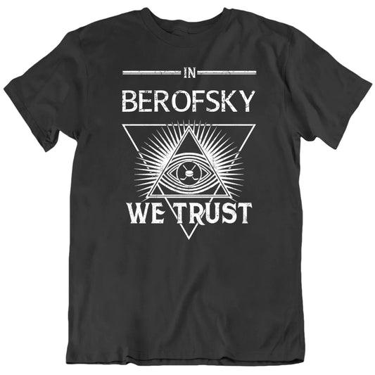 Customizable In Player's Name We Trust Custom Hockey Player's Name Premium Quality Personalized Unisex Gift T shirt