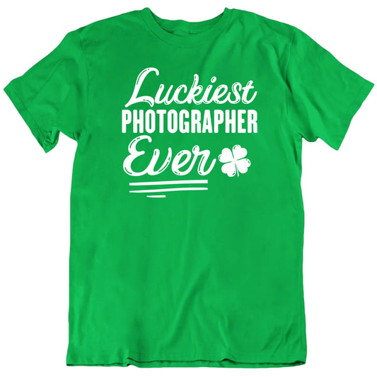 Customizable Luckiest Custom Occupation Ever Personalized Premium Quality Unisex St Patrick's T Shirt