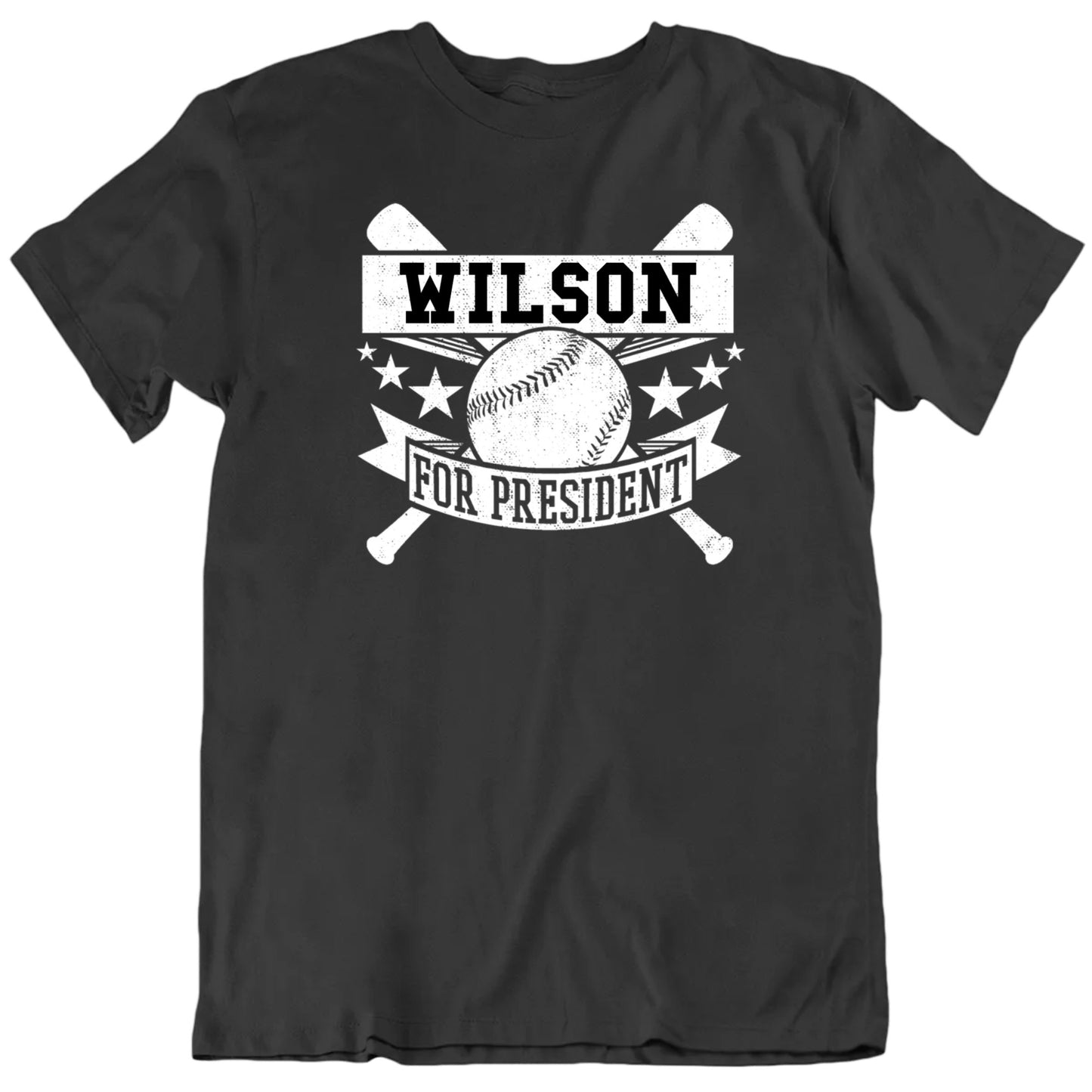 Customizable Baseball Player's Name For President Custom Premium Quality Personalized Unisex T Shirt