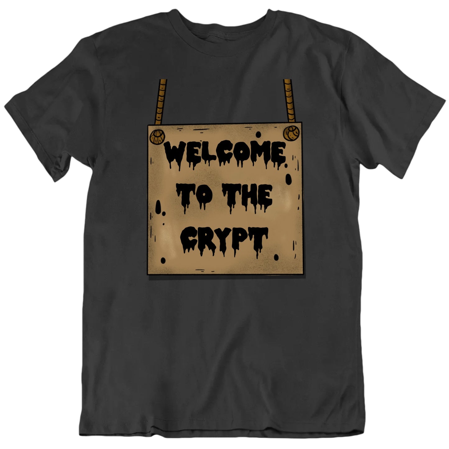 Customizable Creepy Halloween Sign Custom Text Personalized Premium Quality Unisex T Shirt