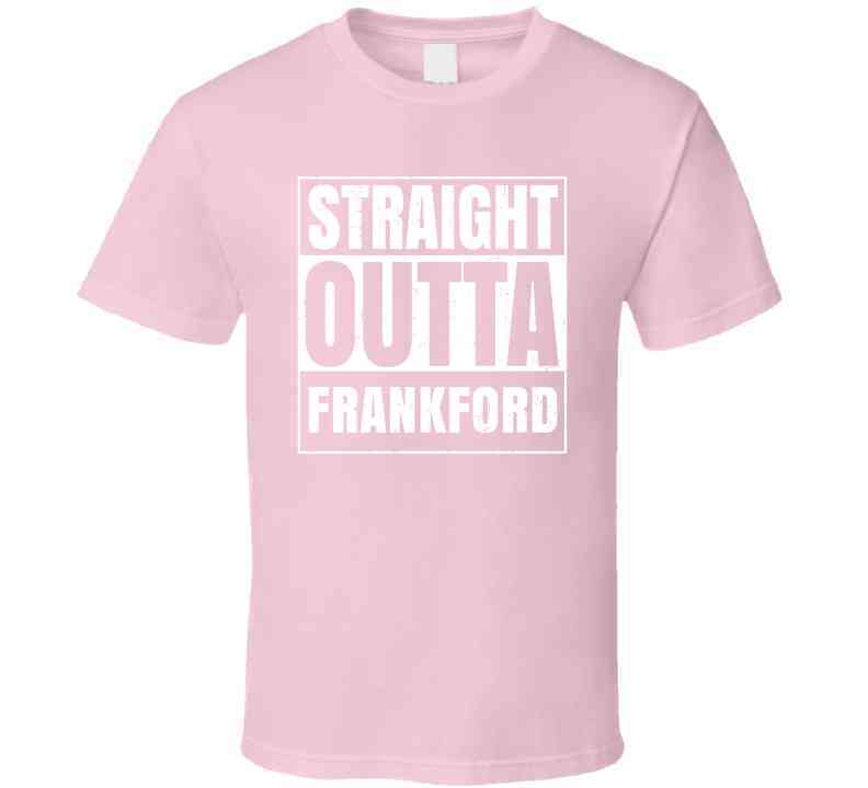 Straight Outta Frankford High School Funny Graduation Parody Cool T Shirt