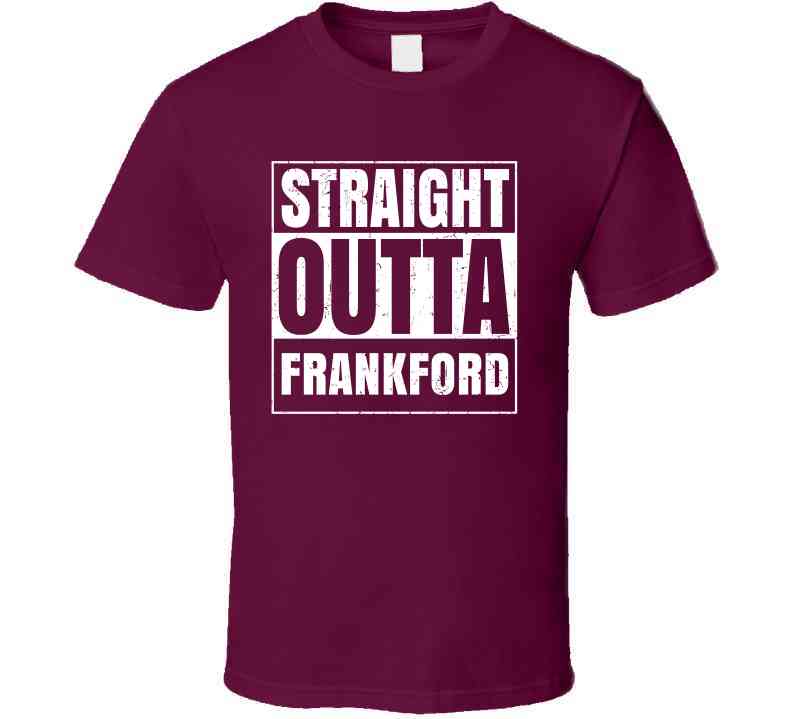 Straight Outta Frankford High School Funny Graduation Parody Cool T Shirt