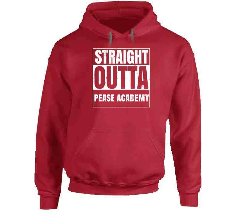 Straight Outta Pease Academy Funny Compton Parody Hoodie