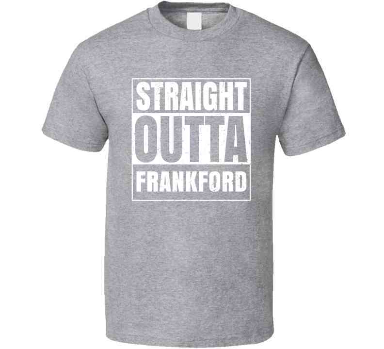 Straight Outta Frankford High School Funny Graduation Parody Cool T Shirt