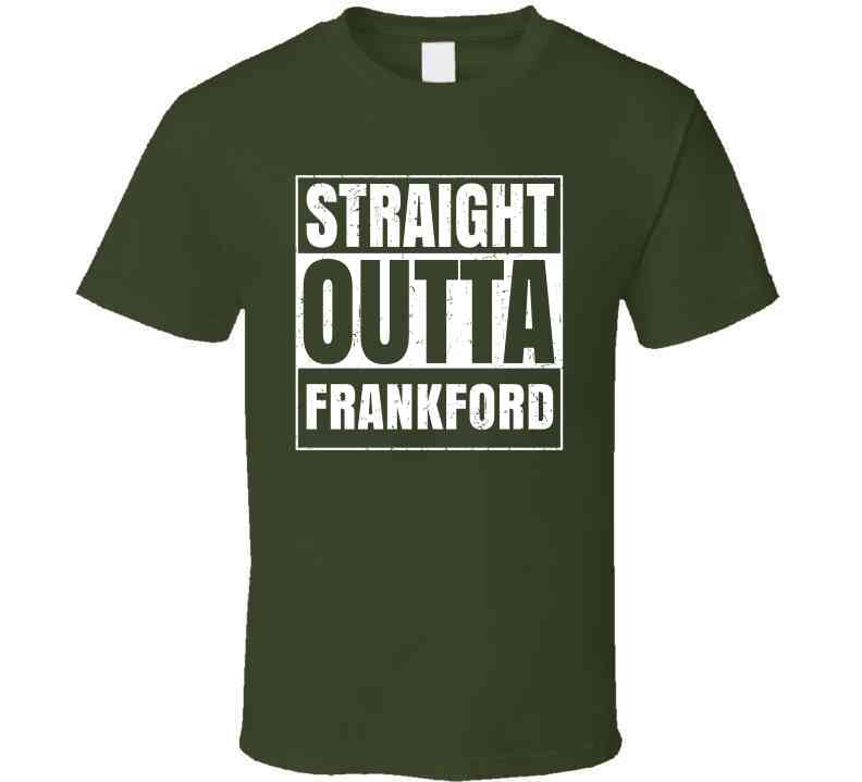 Straight Outta Frankford High School Funny Graduation Parody Cool T Shirt