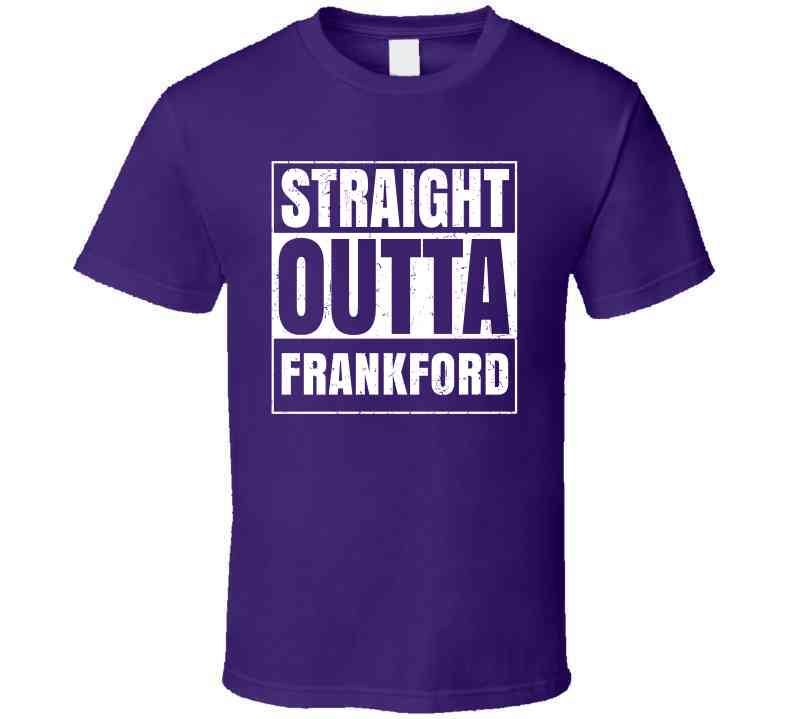 Straight Outta Frankford High School Funny Graduation Parody Cool T Shirt