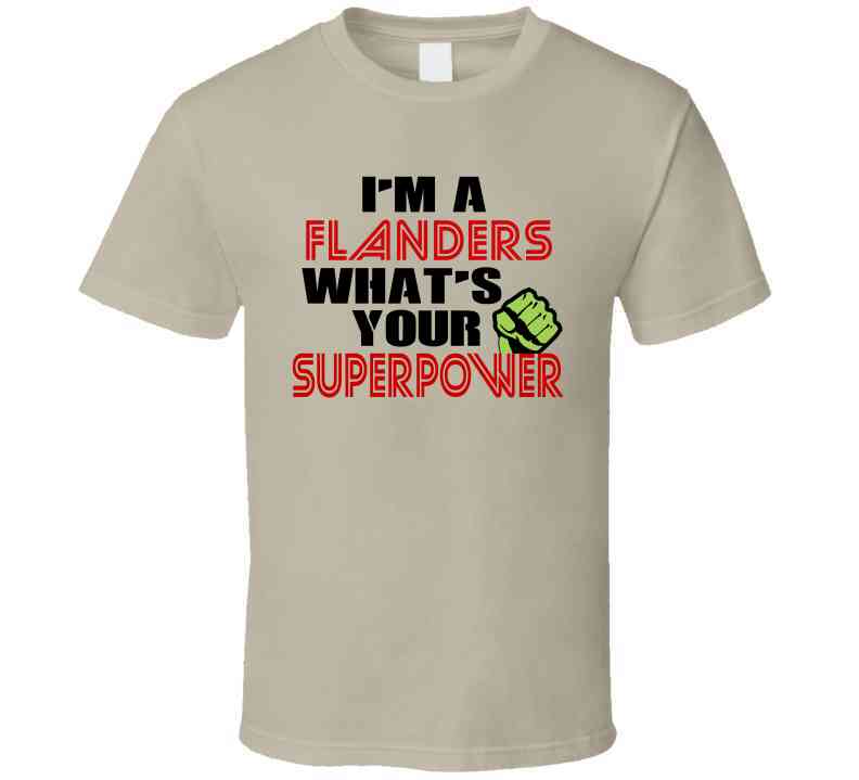 Im A Flanders Whats Your Superpower Funny Last Name Cool T Shirt