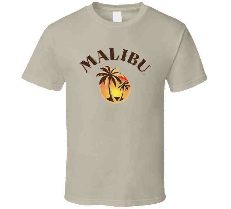 Malibu Rum Cocktail Party Drinking California Beach Alcohol Logo Fan Cool T Shirt