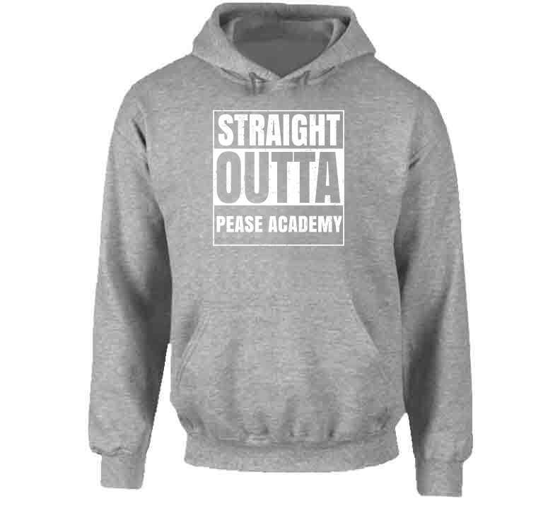 Straight Outta Pease Academy Funny Compton Parody Hoodie
