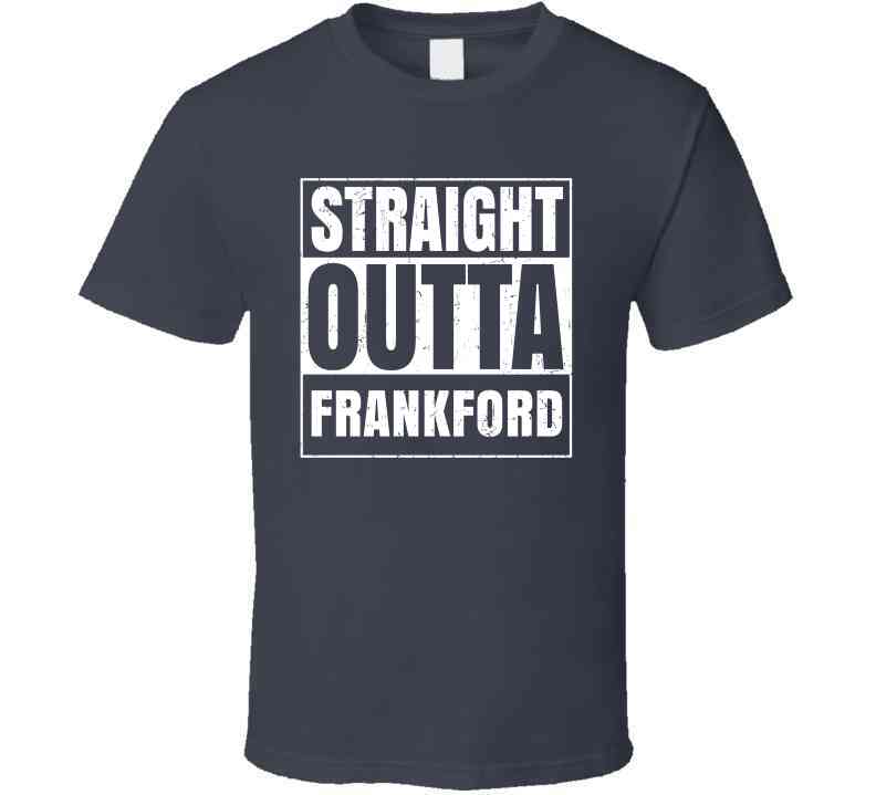 Straight Outta Frankford High School Funny Graduation Parody Cool T Shirt