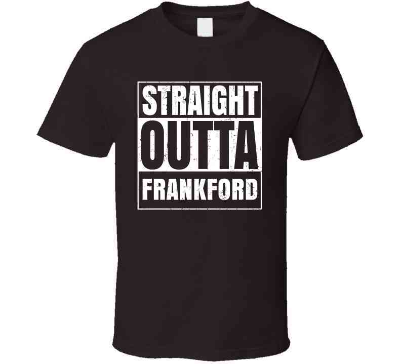 Straight Outta Frankford High School Funny Graduation Parody Cool T Shirt