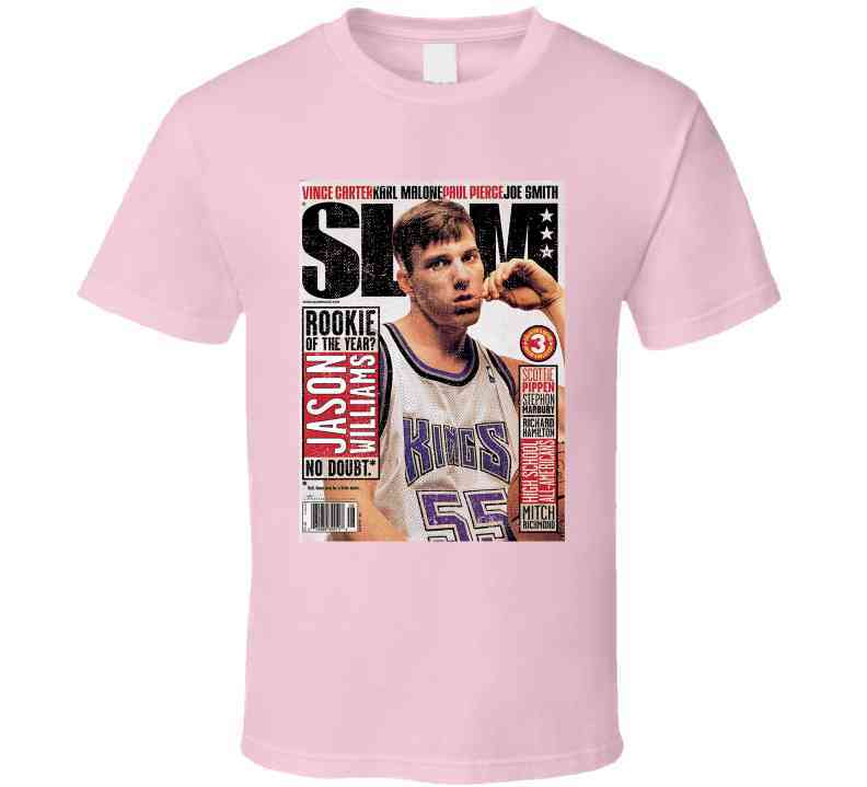 Jason Williams Slam Magazine Cover August 1999 Sacarmento Basketball Fan Cool T Shirt