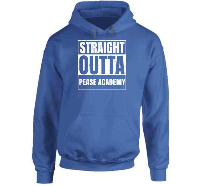 Straight Outta Pease Academy Funny Compton Parody Hoodie
