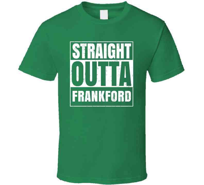 Straight Outta Frankford High School Funny Graduation Parody Cool T Shirt