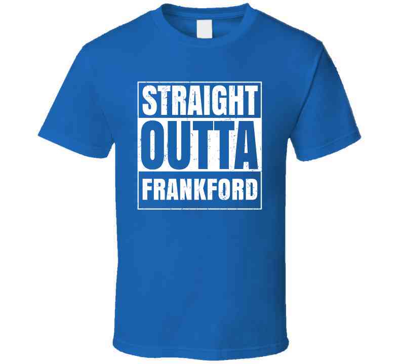 Straight Outta Frankford High School Funny Graduation Parody Cool T Shirt