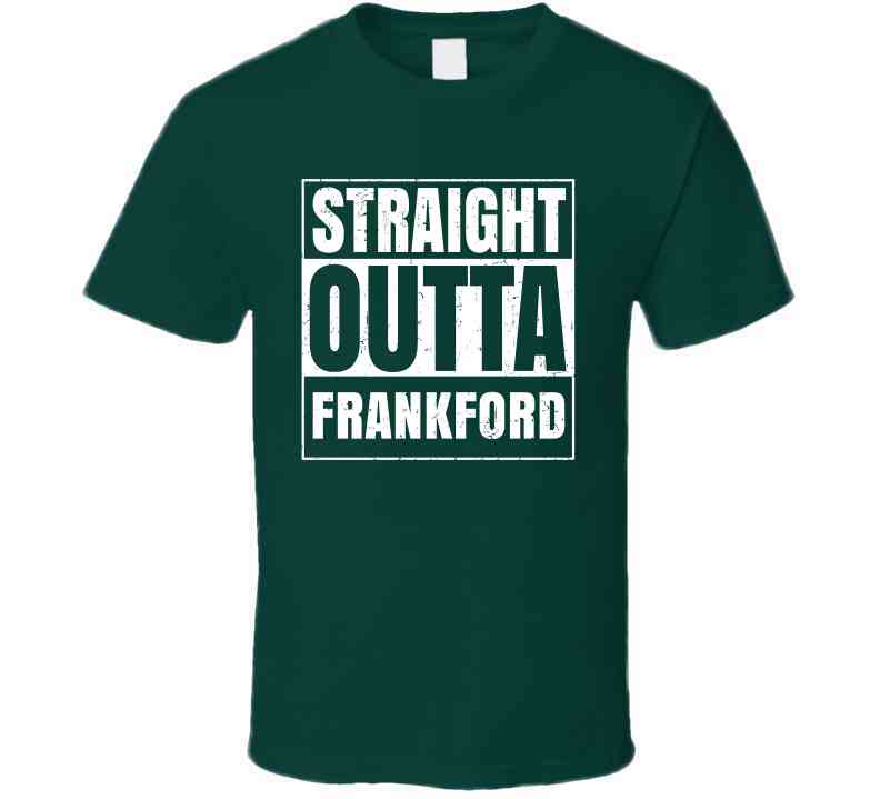 Straight Outta Frankford High School Funny Graduation Parody Cool T Shirt