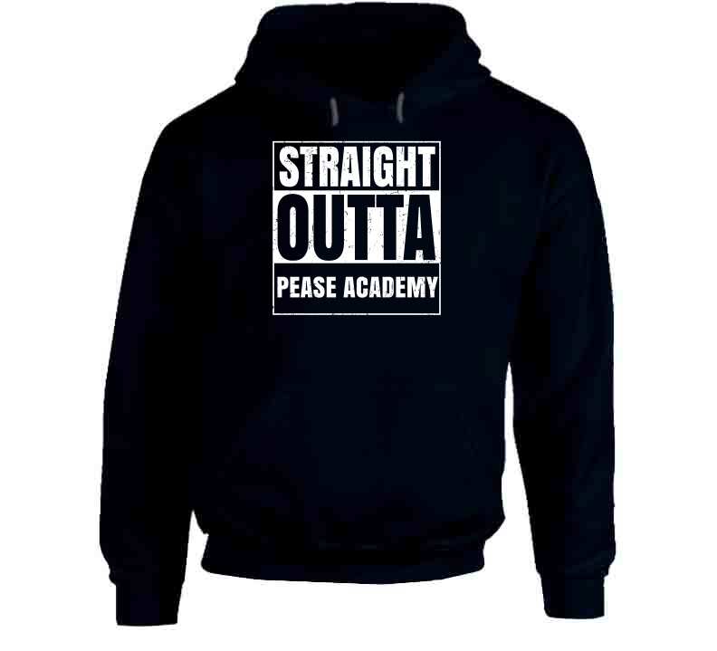 Straight Outta Pease Academy Funny Compton Parody Hoodie