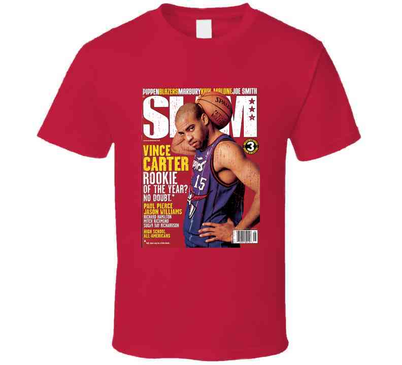 Slam Magazine Issue 35 Vince Carter Popular Basketball Magazine Grunge Look Cool T Shirt