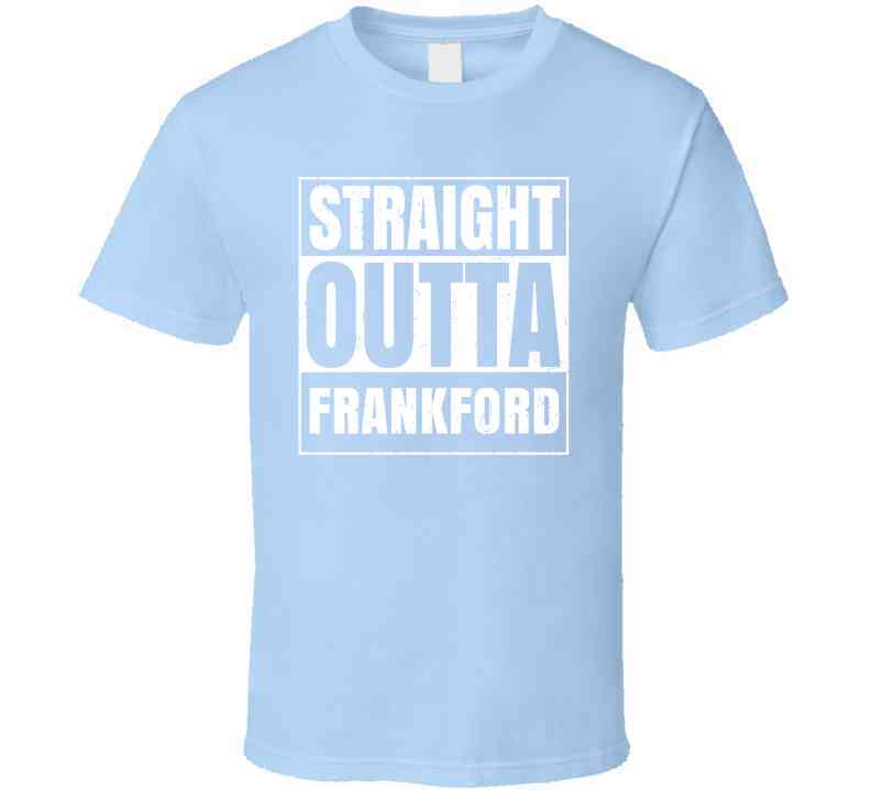 Straight Outta Frankford High School Funny Graduation Parody Cool T Shirt