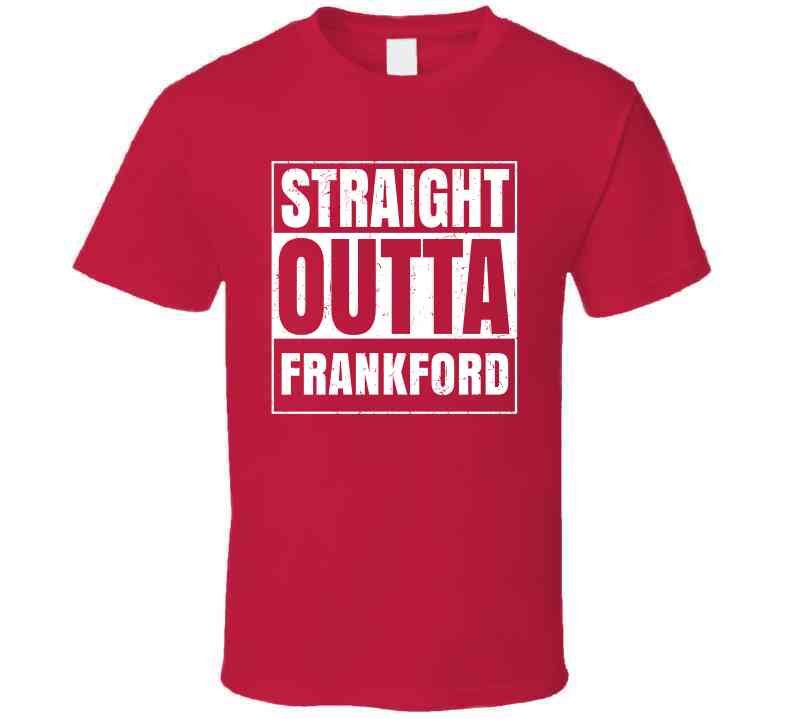 Straight Outta Frankford High School Funny Graduation Parody Cool T Shirt