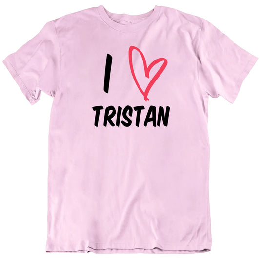 Customizable I Heart Love Custom Name Personalized Premium Quality Unisex Valentine Gift T Shirt