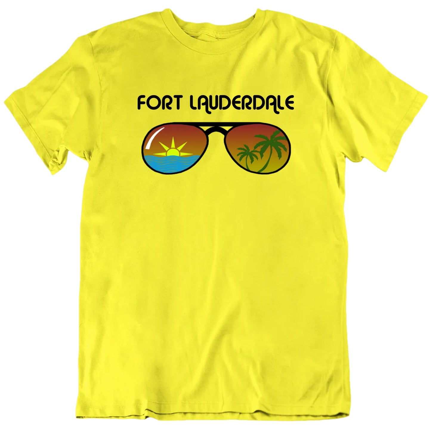 Sunglasses Beach Scene Favorite Places Customizable Unisex T srhit