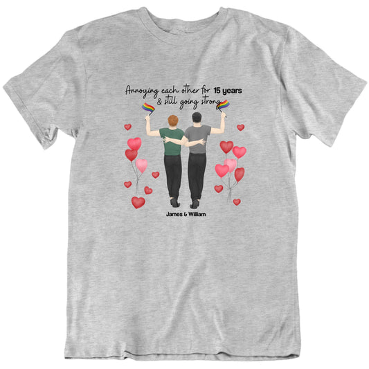 Annoying Each Other For Custom Years And Names Valentine's Day T shirt