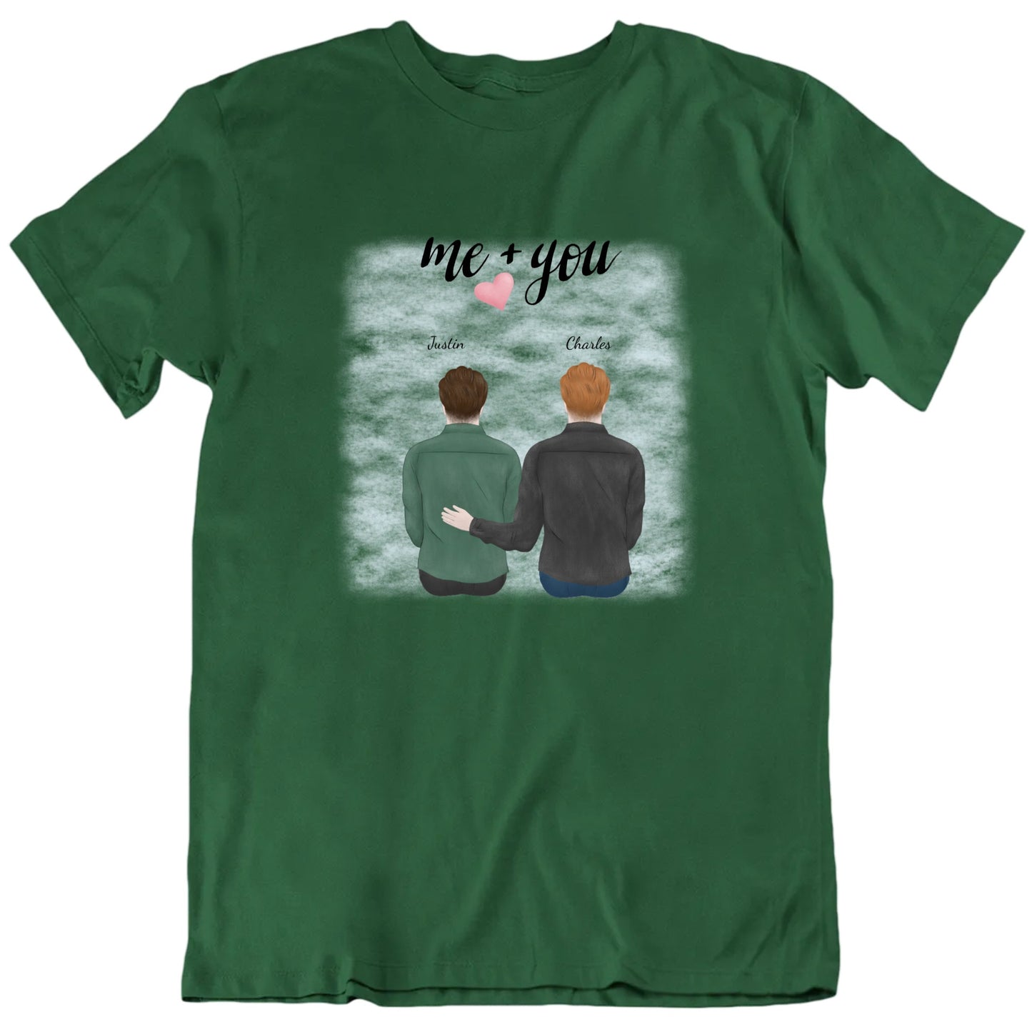 Me & You Custom Names Valentine's Day T shirt