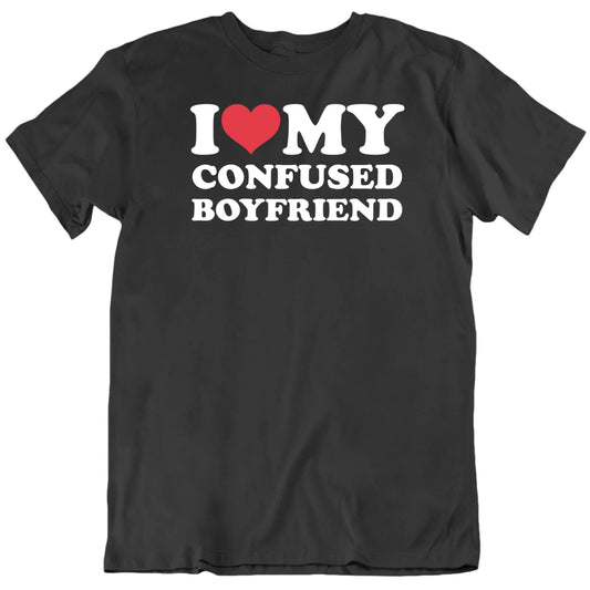 Customizable I Love My Boyfriend Custom Trait Personalized Premium Quality Unisex Gift T Shirt