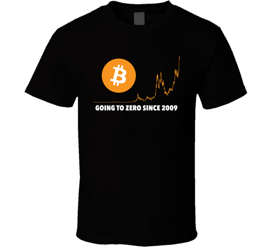 Going Zero Since 2009 Bitcoin T Shirt