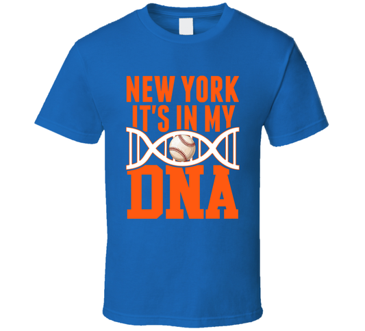It&#039;s In My Dna New York M Baseball Fan T Shirt