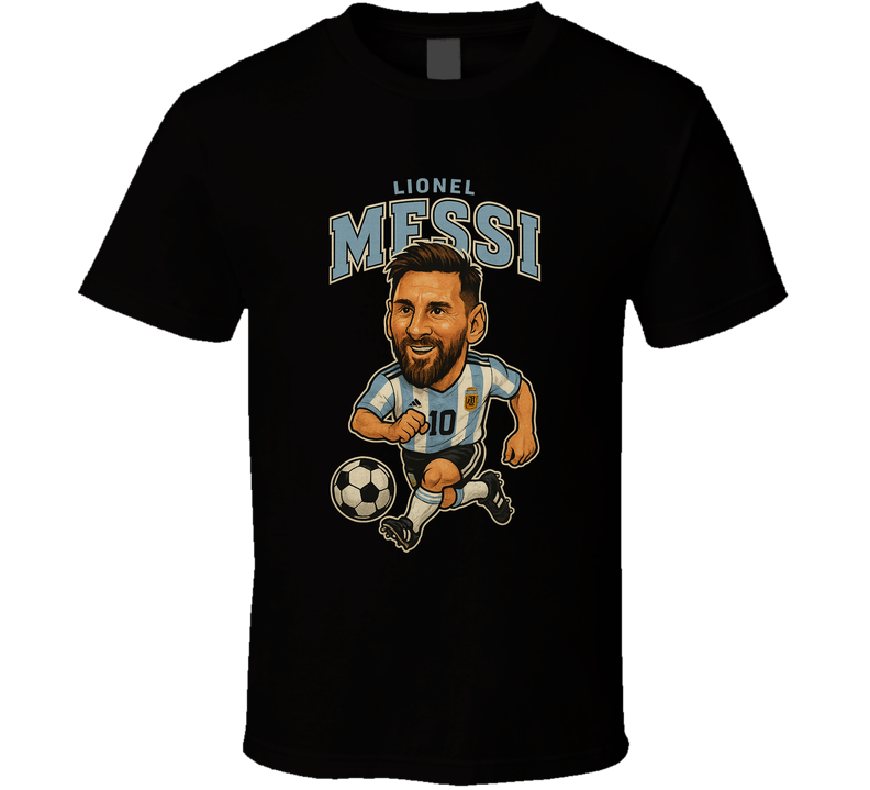 Lionel Messi Vintage Retro Caricature T Shirt