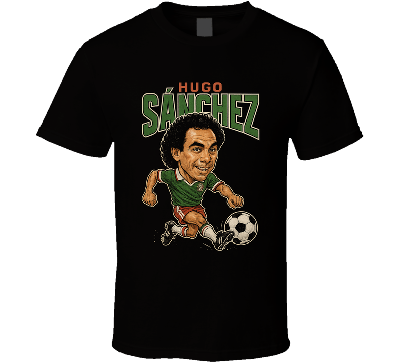 Hugo Sanchez Vintage Retro Caricature T Shirt
