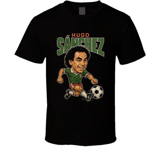 Hugo Sanchez Vintage Retro Caricature T Shirt