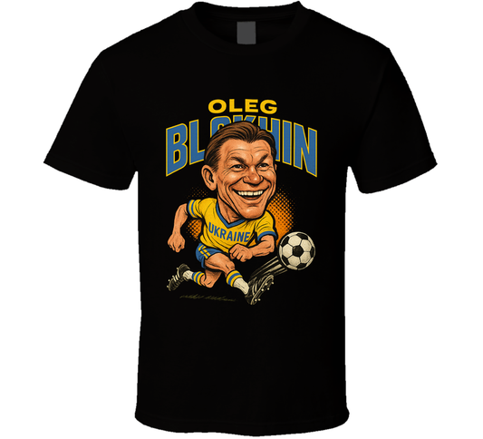 Oleg Blokhin Vintage Retro Caricature T Shirt