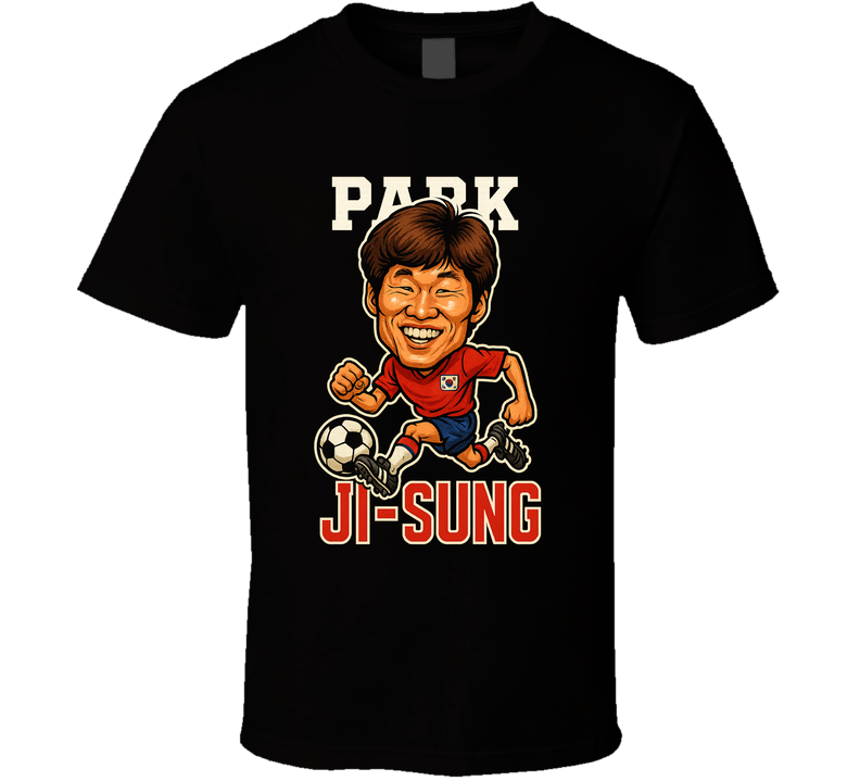 Park Ji-sung Vintage Retro Caricature T Shirt