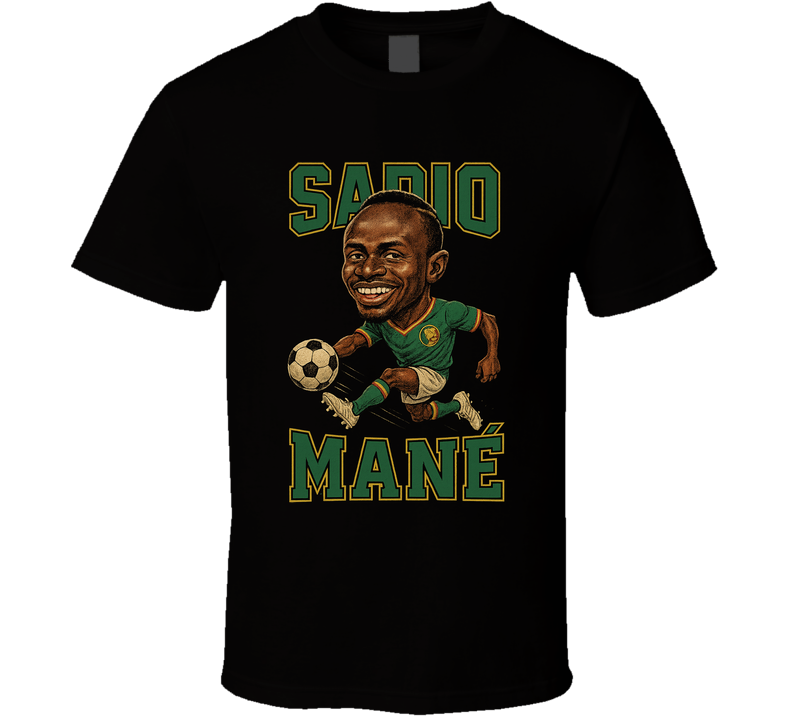 Sadio Mane Vintage Retro Caricature T Shirt
