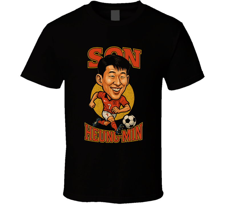 Son Heung-min Vintage Retro Caricature T Shirt
