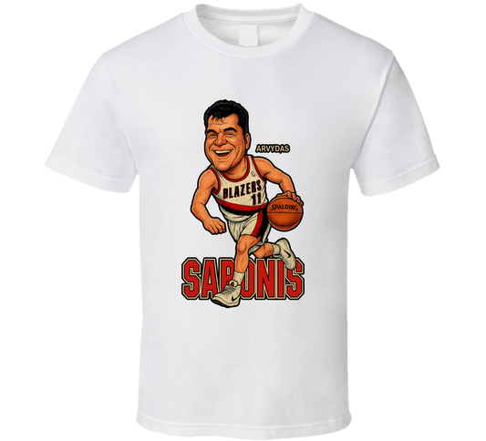 Arvydas Sabonis Caricature Fan T Shirt