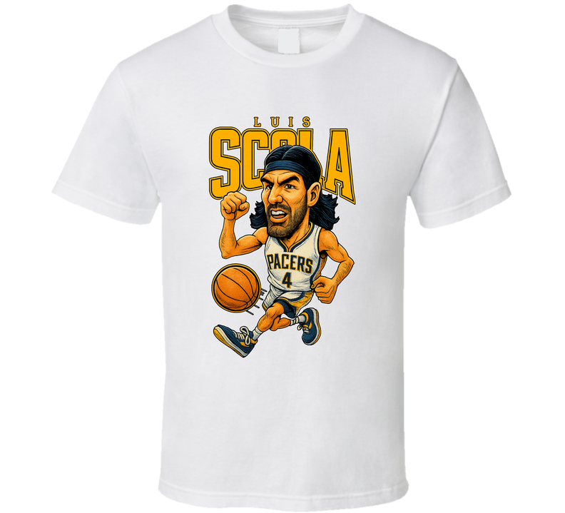 Luis Scola Caricature Fan T Shirt