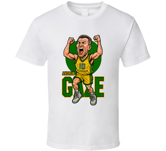 Andrew Gaze Caricature Fan T Shirt