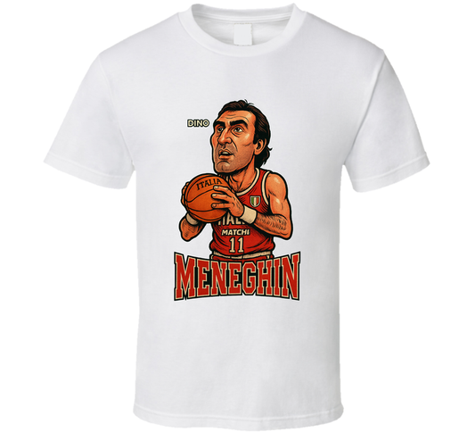 Dino Meneghin Caricature Fan T Shirt