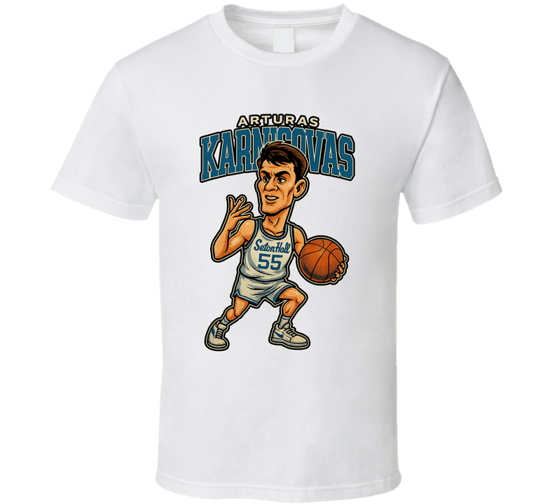 Arturas Karnisovas Caricature Fan T Shirt