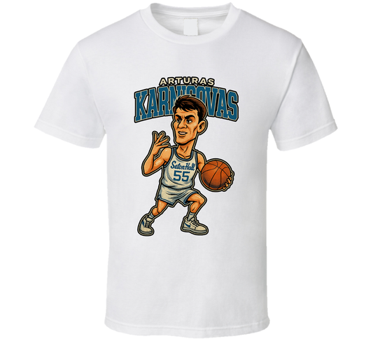 Arturas Karnisovas Caricature Fan T Shirt