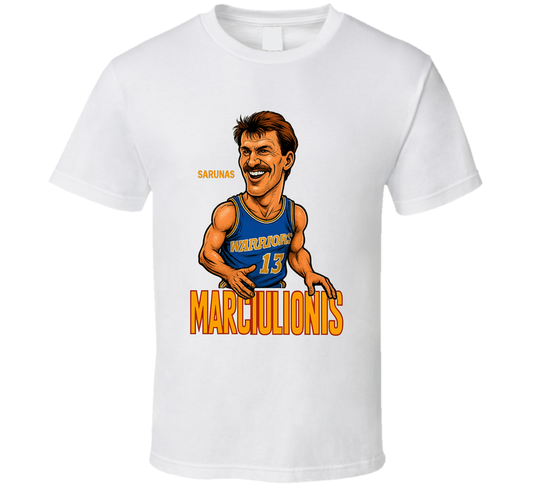 Sarunas Marciulionis Caricature Fan T Shirt