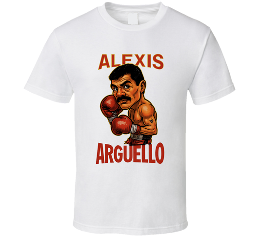 Alexis Arguello Caricature Fan T Shirt