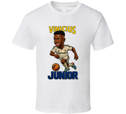 Vinicius Junior Caricature Fan T Shirt