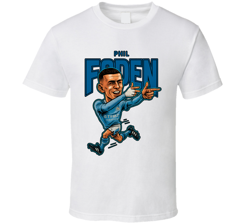 Phil Foden Caricature Fan T Shirt